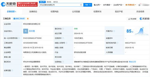 美团于湖南怀化成立新公司